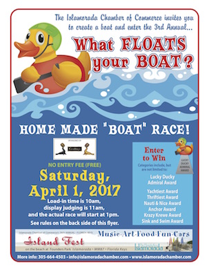 Enter in or spectate at the homemade "boat" race on Saturday. 